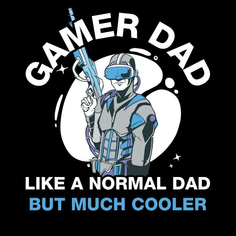 Gamer Dad Like A Normal Dad Gambler Gift