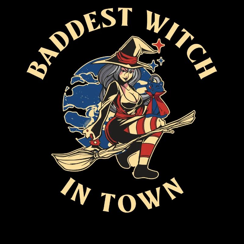 Baddest Witch In Town Wicca Geschenk