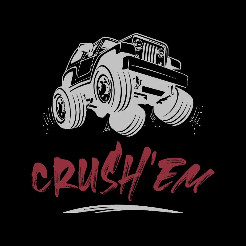 camion monstre écrasant