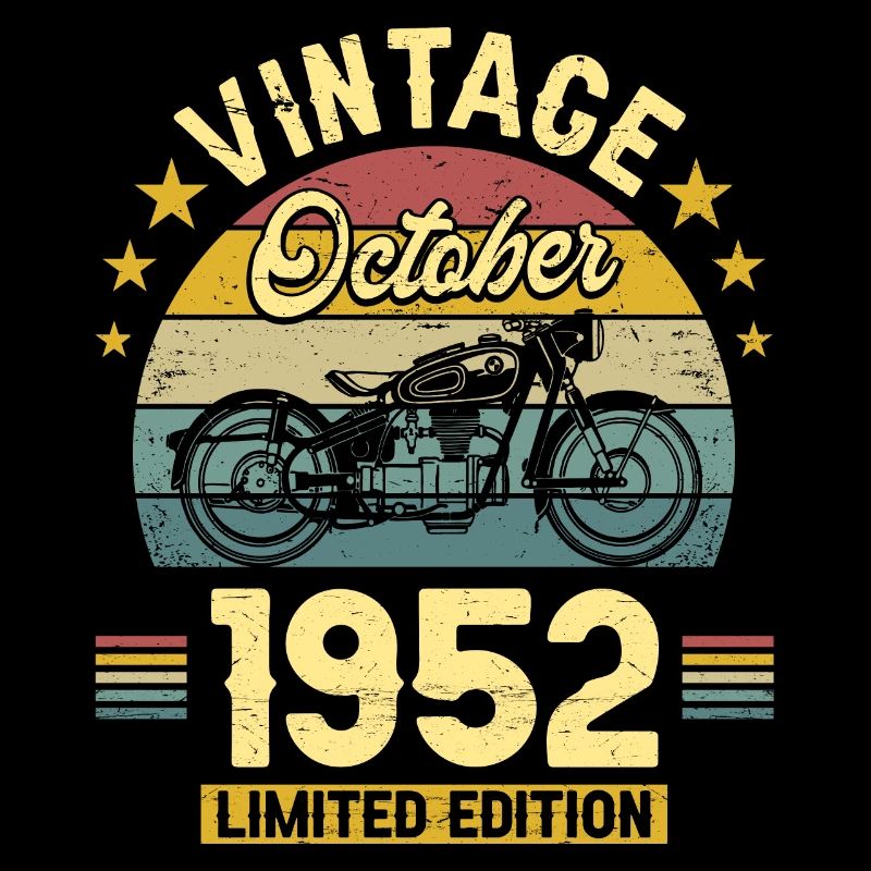 Vintage Octobre 1952 70 Ans Anniversaire