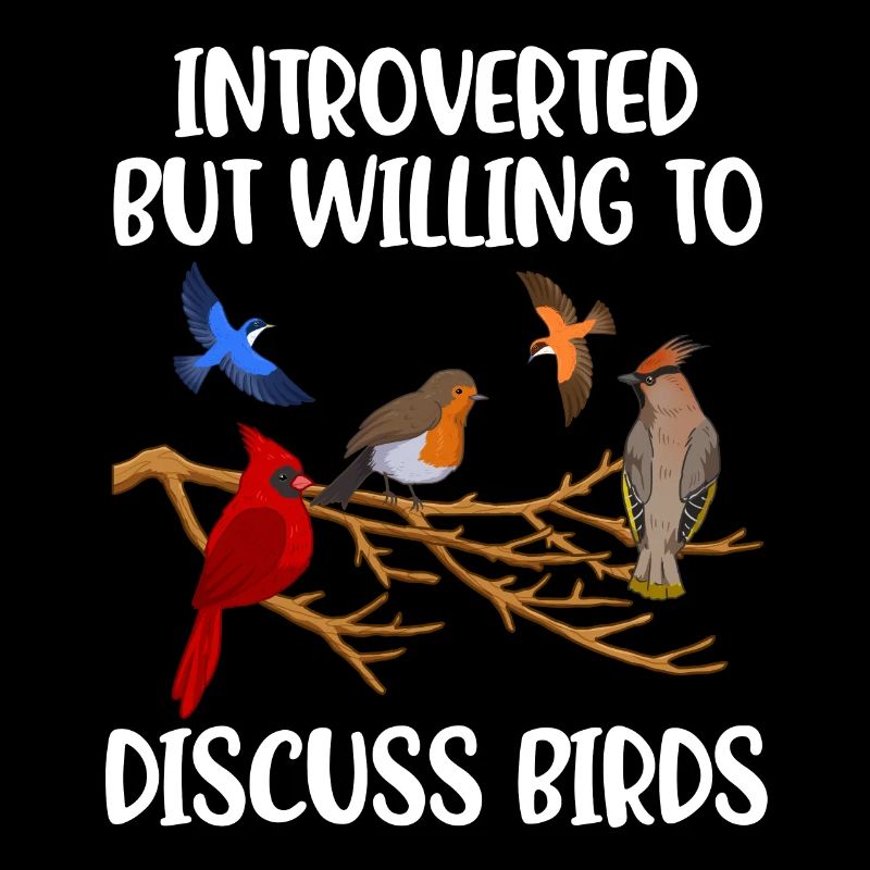 Introverted Birds Introvertiert Geschenk