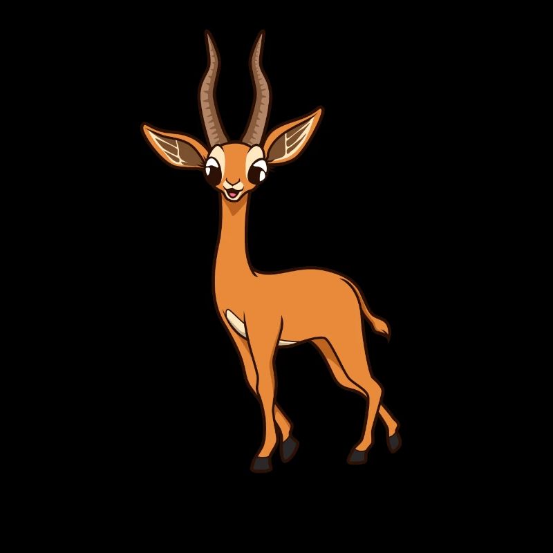 Gazelle girafe kawaii