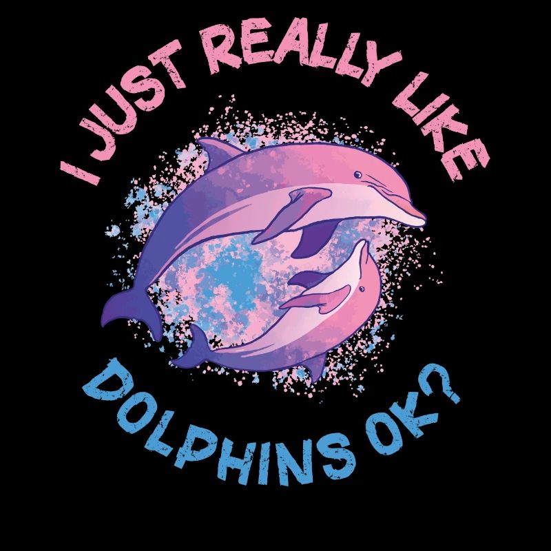 J’aime vraiment Dolphins Dolphin Gift