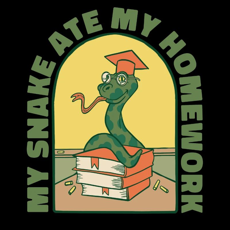 My Snake Ate My Homework Snakes Gift