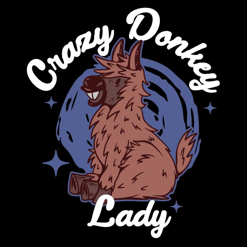 Crazy Donkey Lady Donkey Cadeau