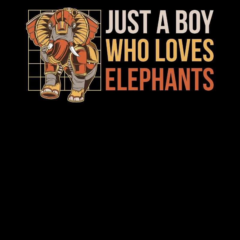 Just A Boy Who Loves Elephants Elefant Geschenk