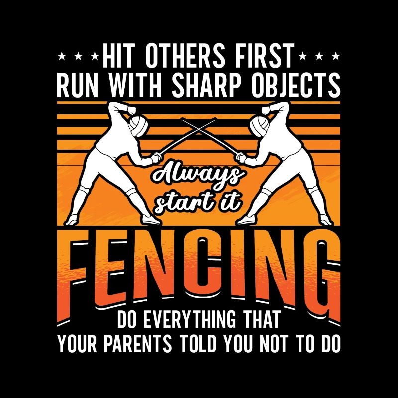 Fencing Hit Others First Retro Epee Fighter Fencer