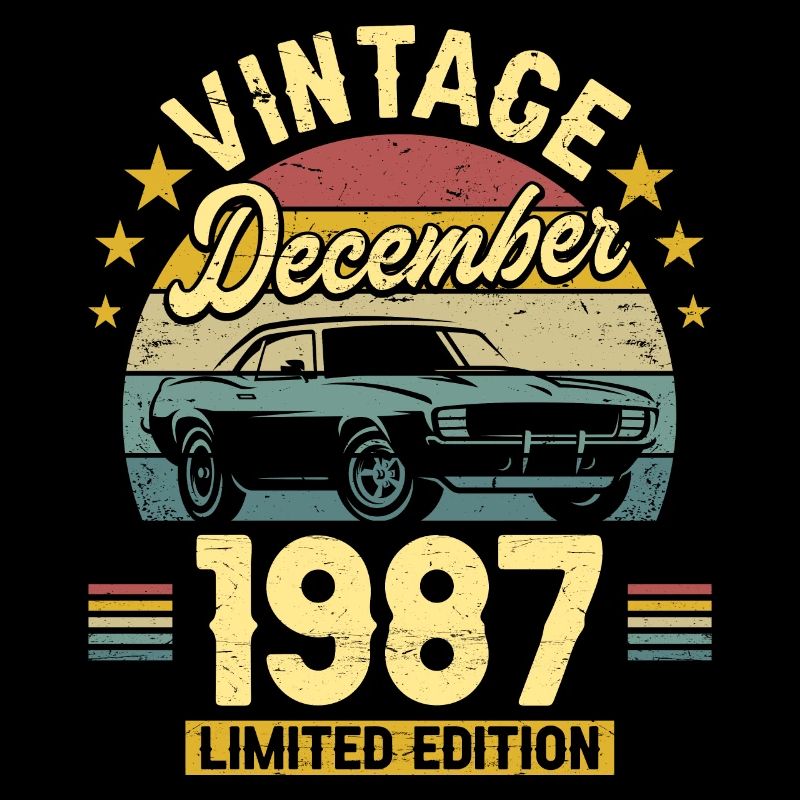 Vintage December 1987 35 years anniversary