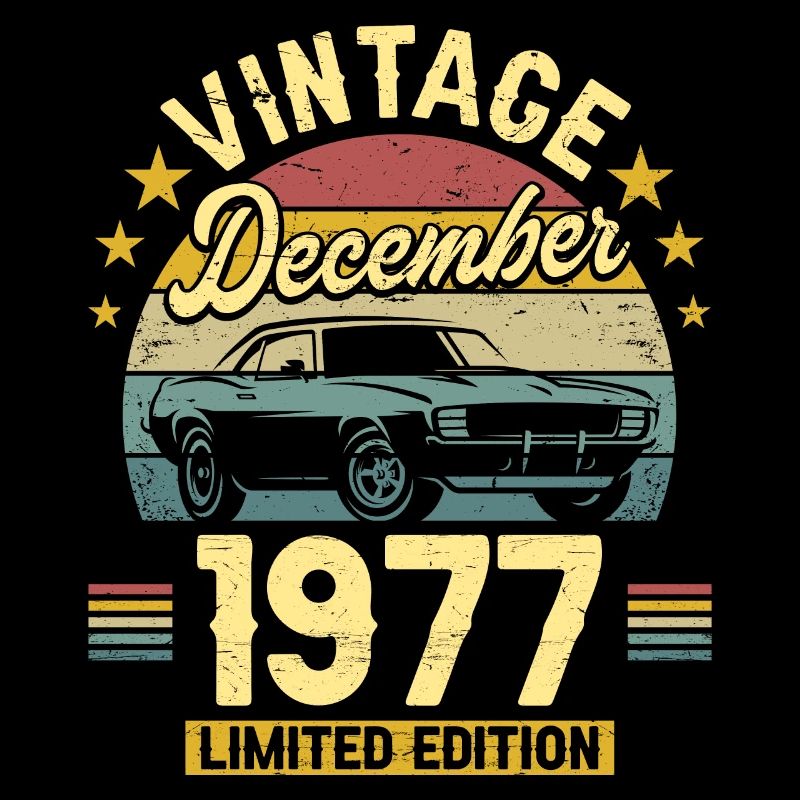 Vintage Décembre 1977 45 Ans Anniversaire