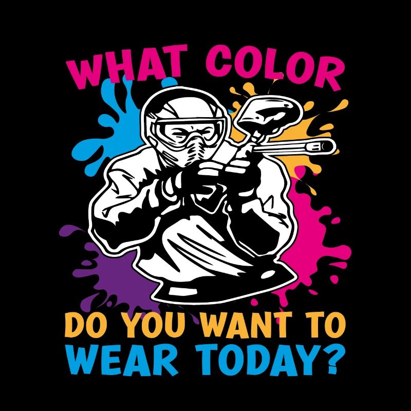 Paintball De quelle couleur tirez-vous Paintball Player