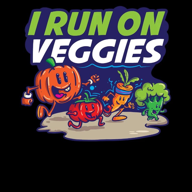 Je cours sur Veggies Vegan Cadeau