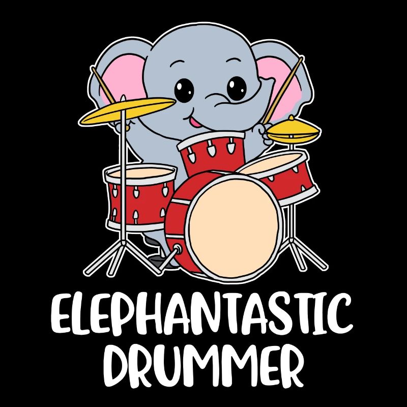 Elephant Drummer Elephant Gift