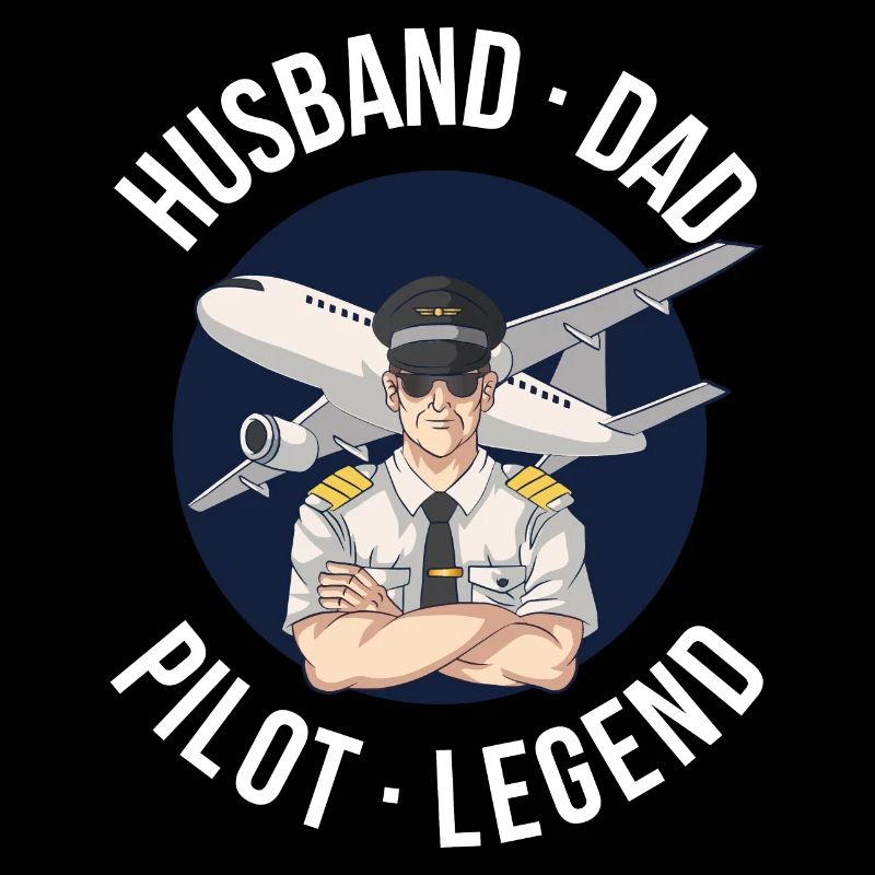 Husband Dad Pilot Legend Pilot Gift