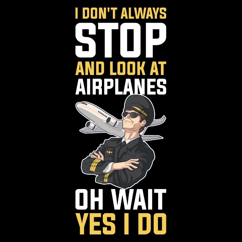 Look At Airplanes Pilot Geschenk