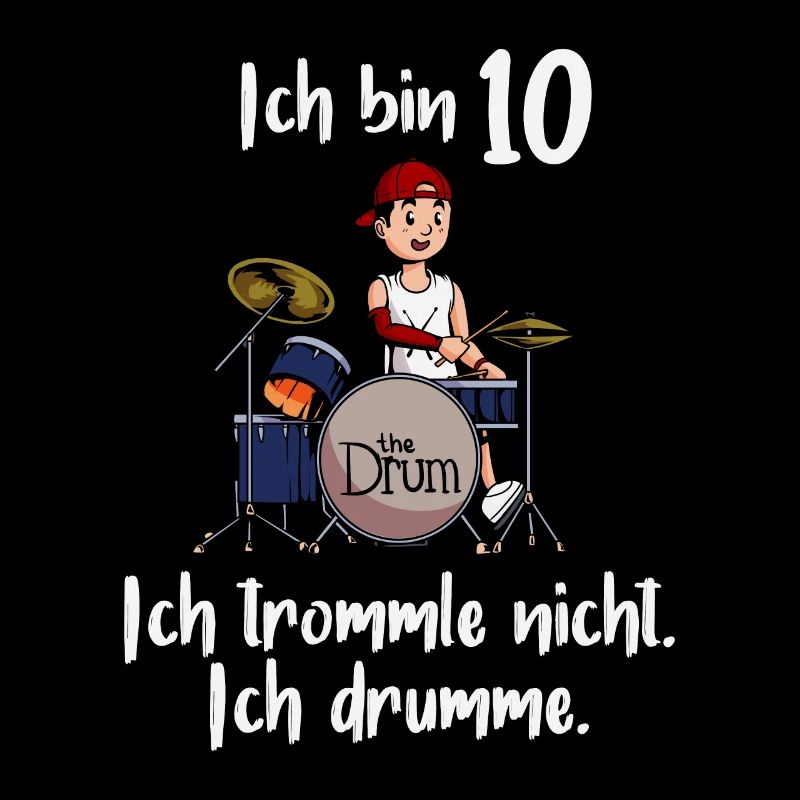 Ich bin 10 - Jungen Schlagzeuger