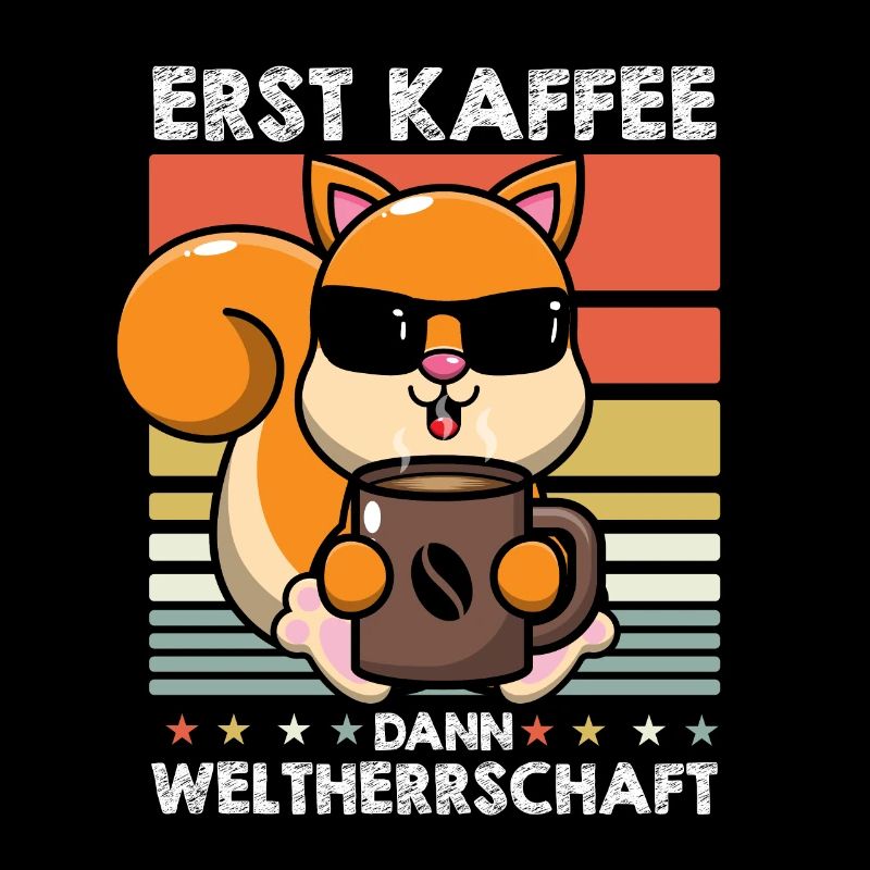 Eichhörnchen Kaffee-Sonnenbrille