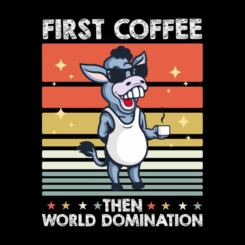 Muli Esel Sonnenbrille Kaffee