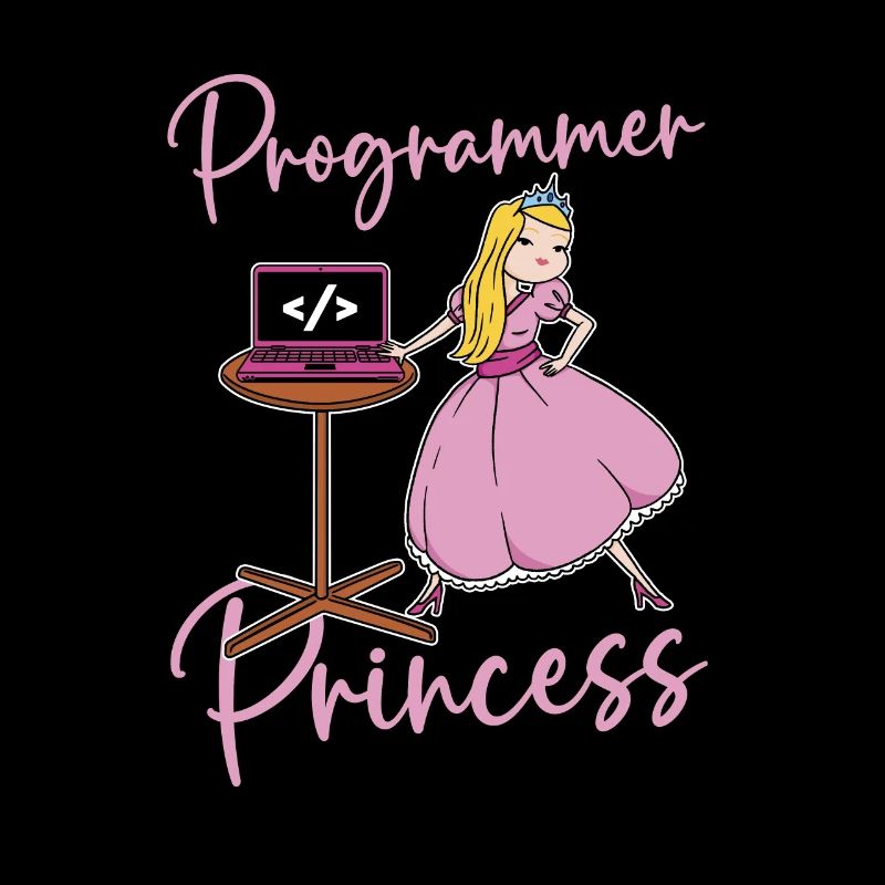 Entwickler Coder Programmierer Prinzessin