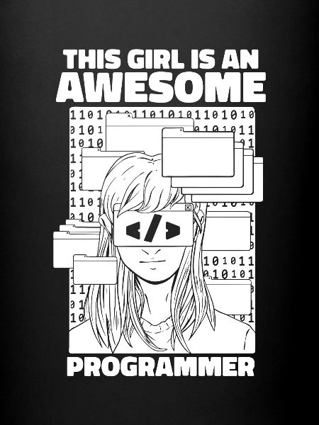 Développeur Coder Programmeur Girl