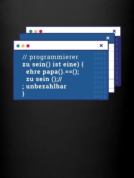 Entwickler Coder Programmierer Vater