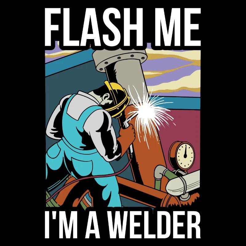 Flash Me im A Welder Welder Cadeau