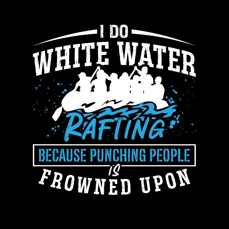 Je fais du rafting en eau vive kayak pagaie