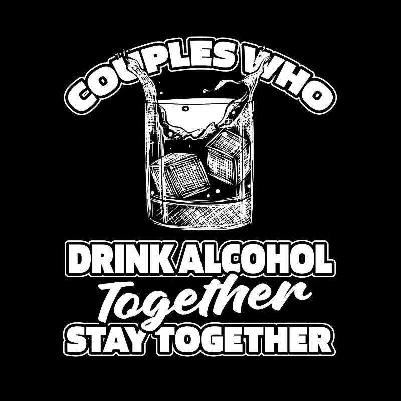 Drinking alcohol drinking couple