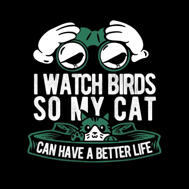 Vogelbeobachter Katze