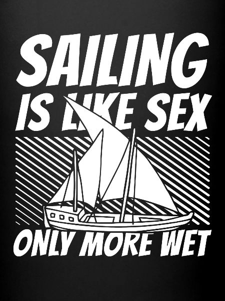 Voilier à voile drôle