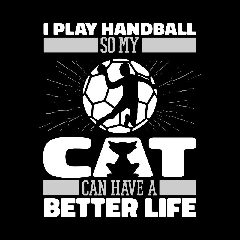 Handball Handballer Katze