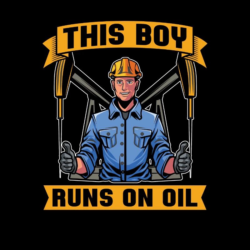 Ölfeld Bohrinsel Junge