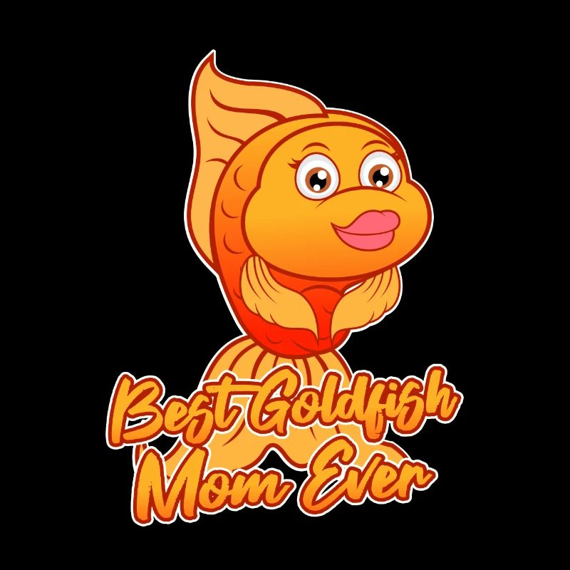 Poisson d'aquarium ironique Goldfish Mom