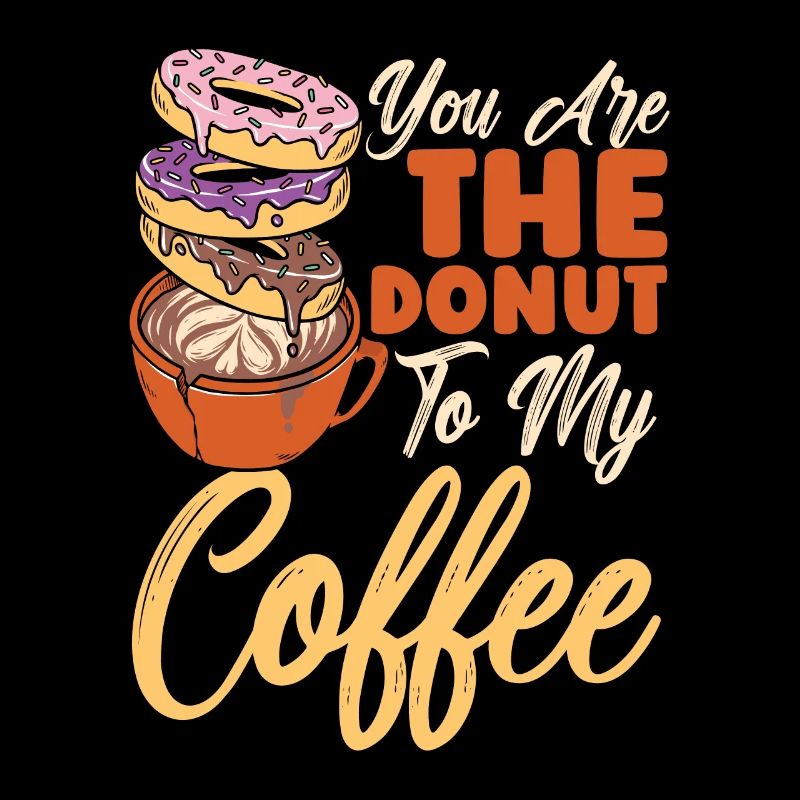 Café et beignets que vous êtes le beignet au petit-déjeuner