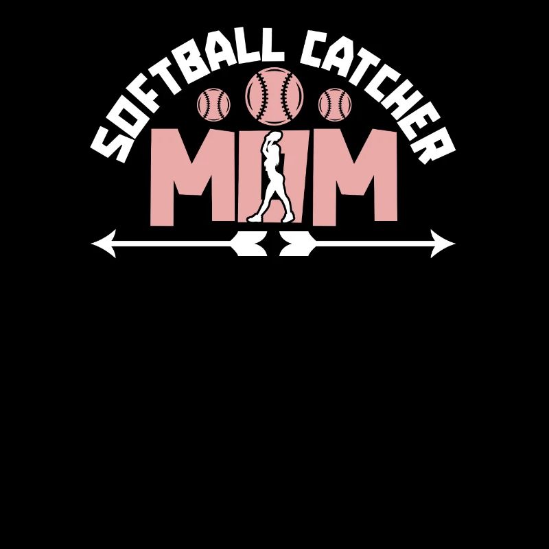 Softball Mutter Softball Catcher Mom