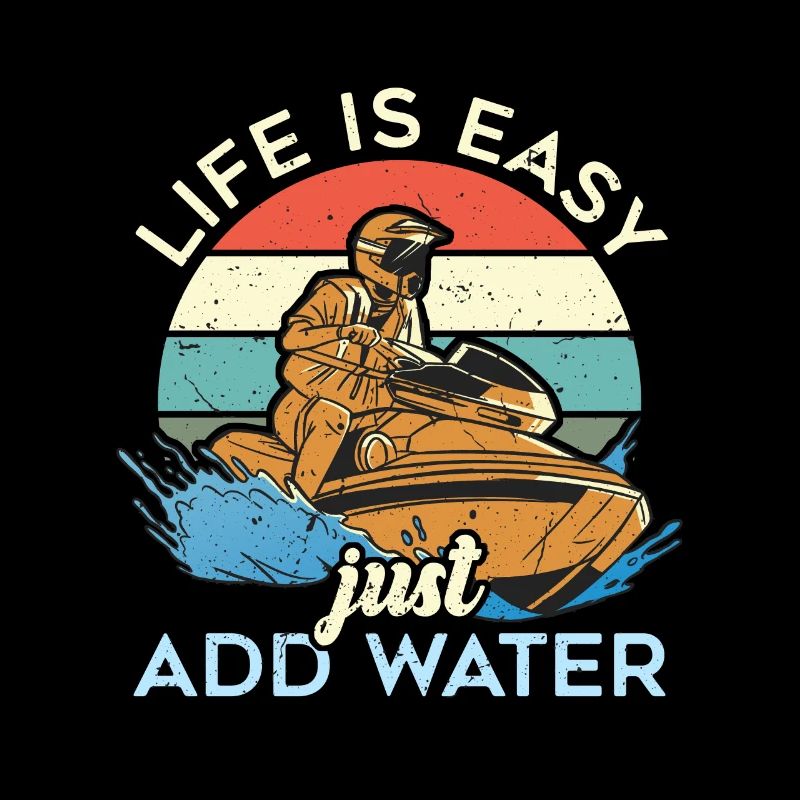 La vie de jet ski est facile Il suffit d’ajouter Jetskis Jet Skier