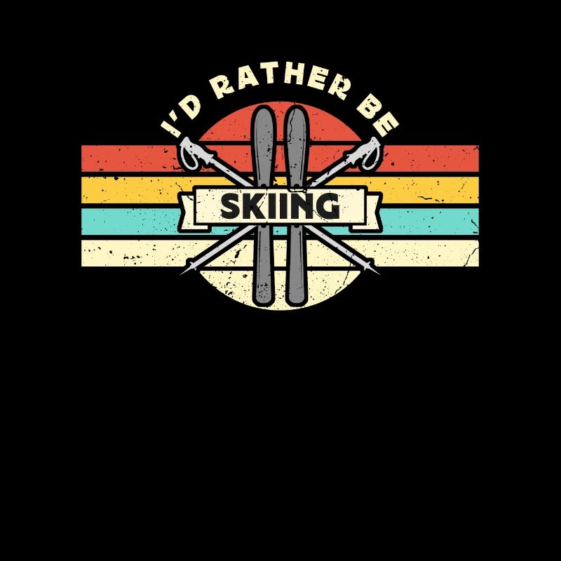 Ski de fond Je préfère être une course de ski rétro