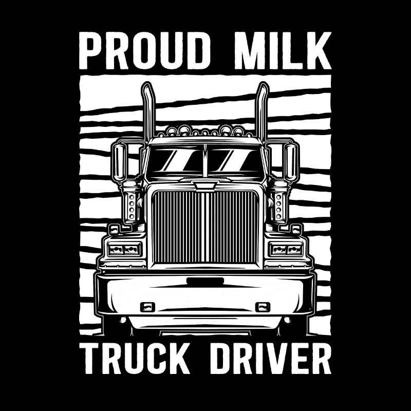 Camion de lait de vache Chauffeur de lait