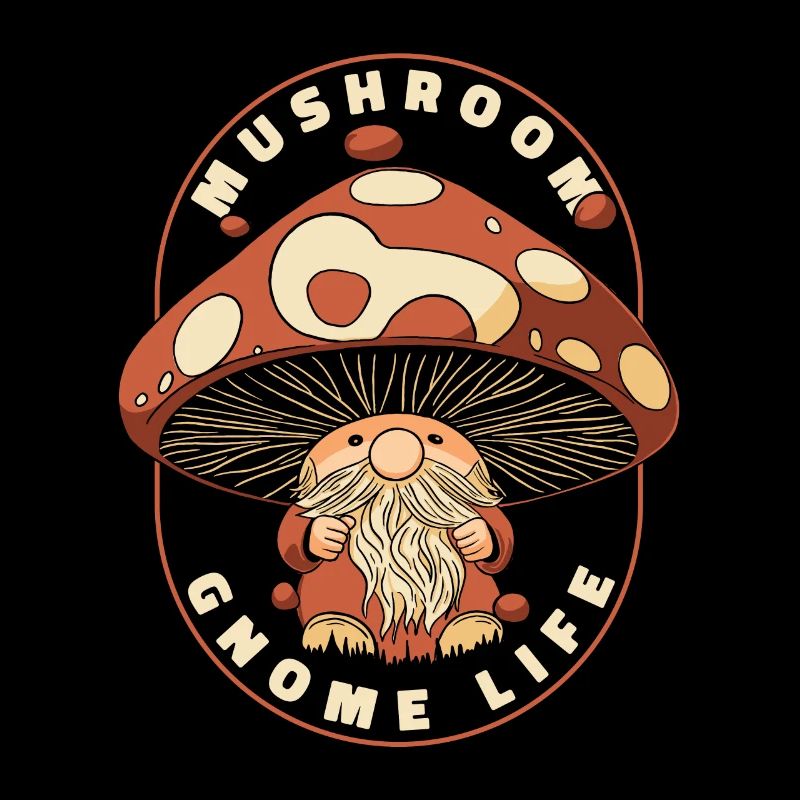 Cueillette de champignons Champignons Gnome Champignon Nain