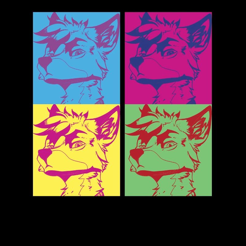 Furry Fandom Fursuits Pop Art