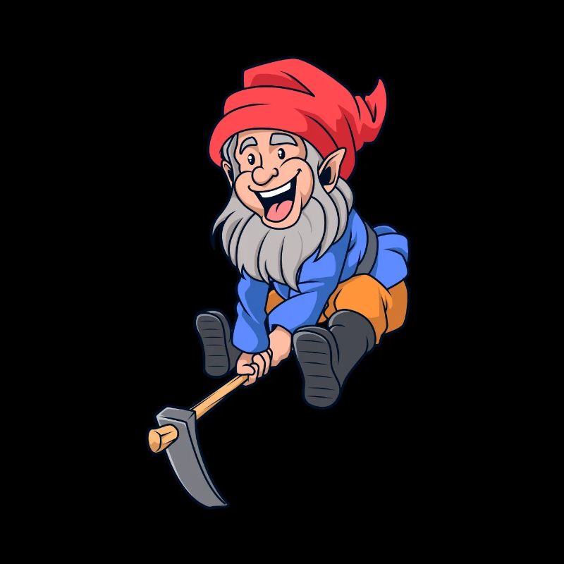 Garden gnome with