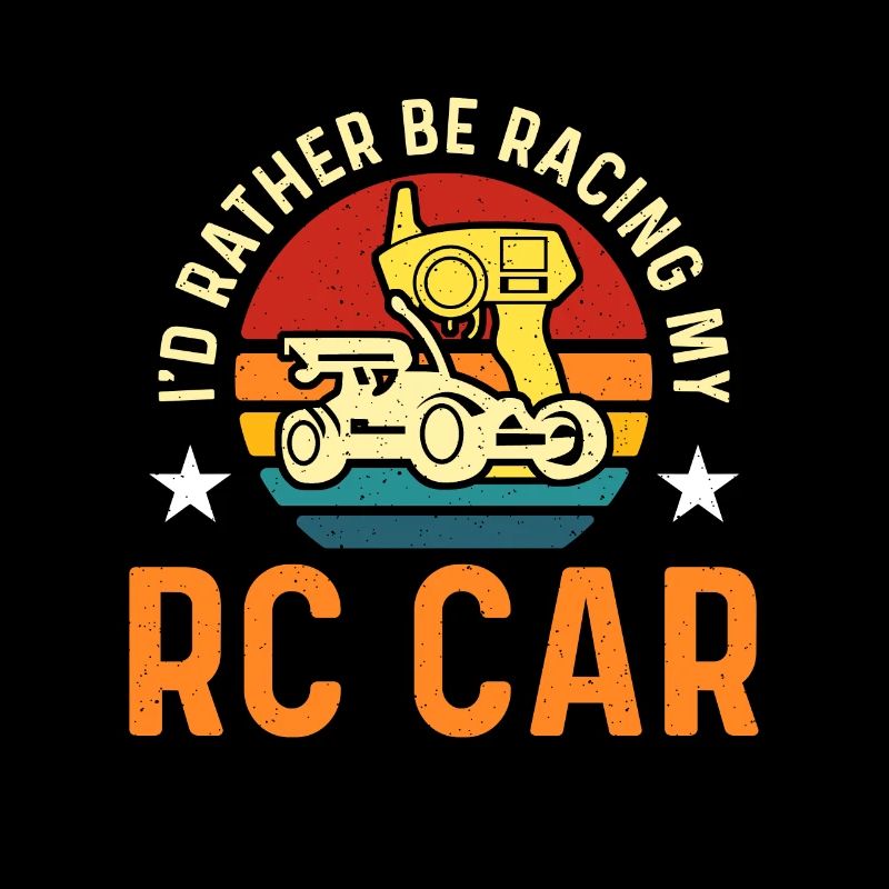 RC Model Racing I'd Rather Be Racing Retro RC Car
