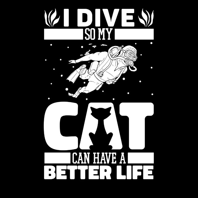Diving Diver Cat