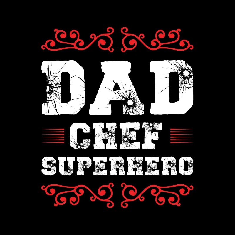 Dad Chef Superheld Papa