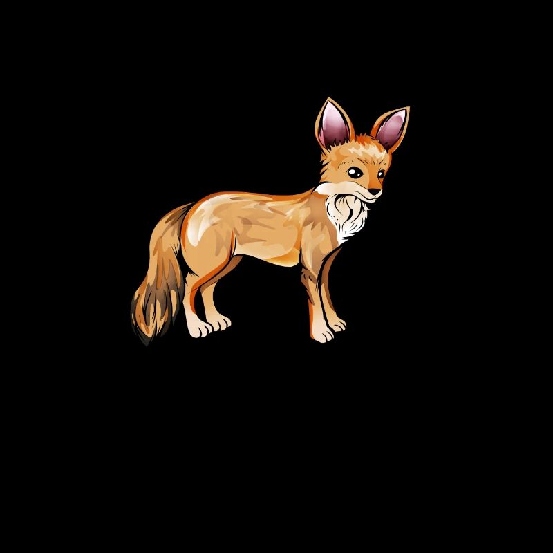 Drawing of a Cape fox