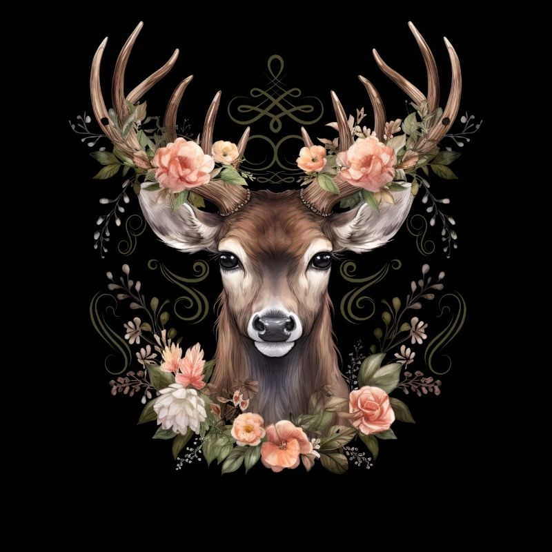 Remplacement dirndl cerf bois cerf cerf