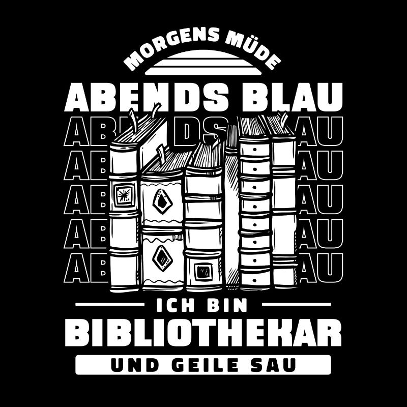 Bibliothekar Morgens Mde Abends Blau