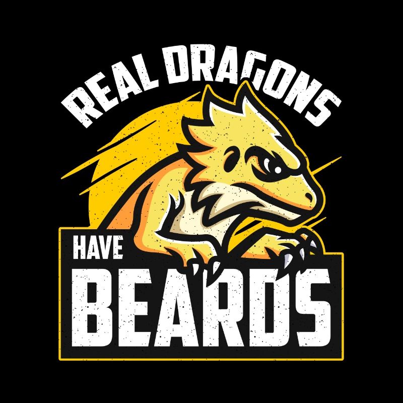 Bearded Dragon Real Dragons Have Beards Lizards
