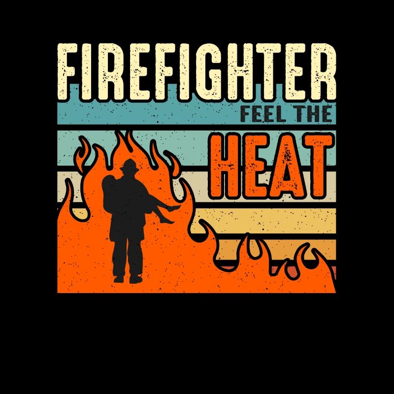 Le pompier en chef sent le service d’incendie de Heat