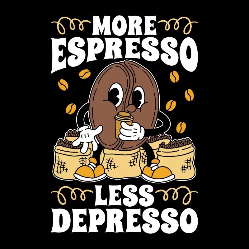 Espresso Plus d’espresso Moins de Depresso Coffeeshop