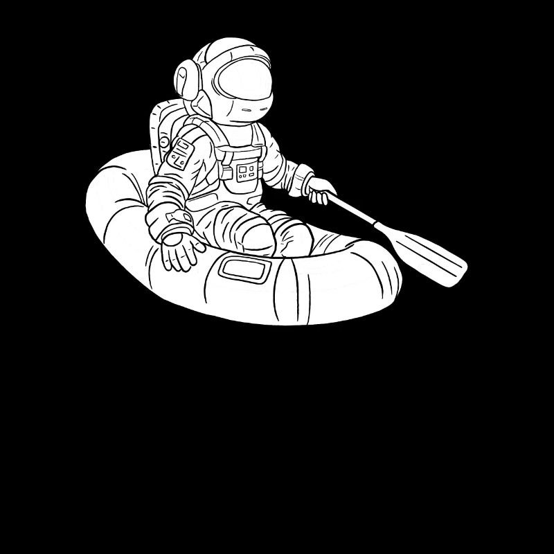 Astronaute de rafting